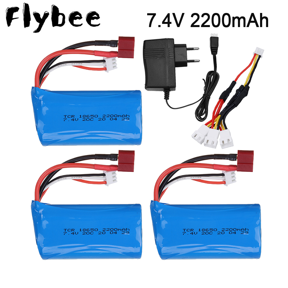 Rc And Hobby - 車のおもちゃのリモートコントロールヘリコプター用のリポバッテリー,tプラグ,7.4 v,2200mah,18650,卸売部品,7.4 v,1500 mah