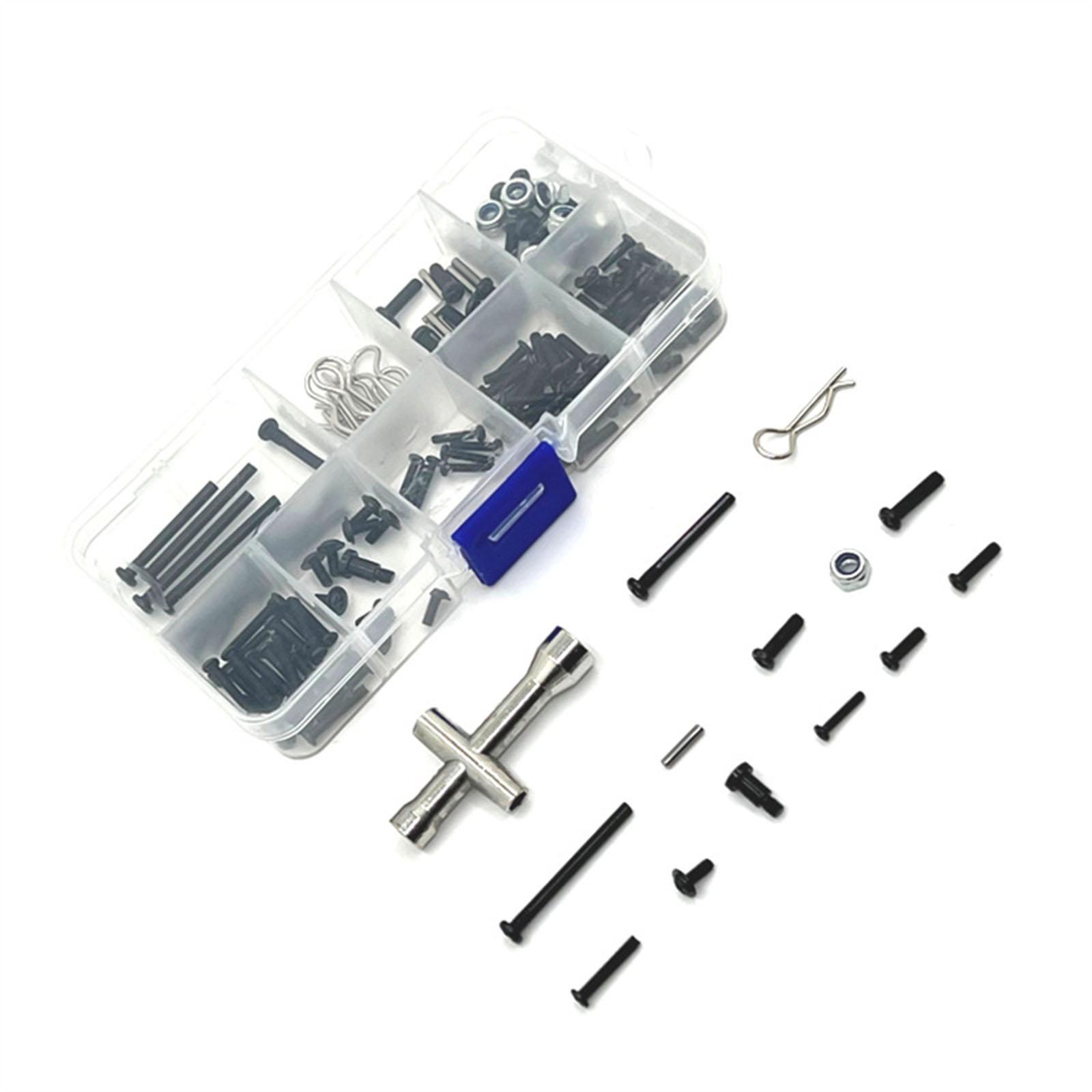 Rc Hobby Tool Kit - RCカーM4六角ネジ収納ボックスセットDIY修理ツールキット（1/16モデルカー、ホビー、トラック用）