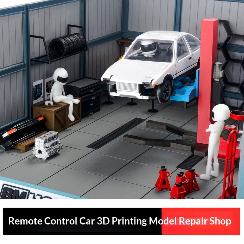 Rc Hobby Workshop - BM HOBBY 1/24スケール RCカー シミュレーション修理工場 3Dプリントモデル
