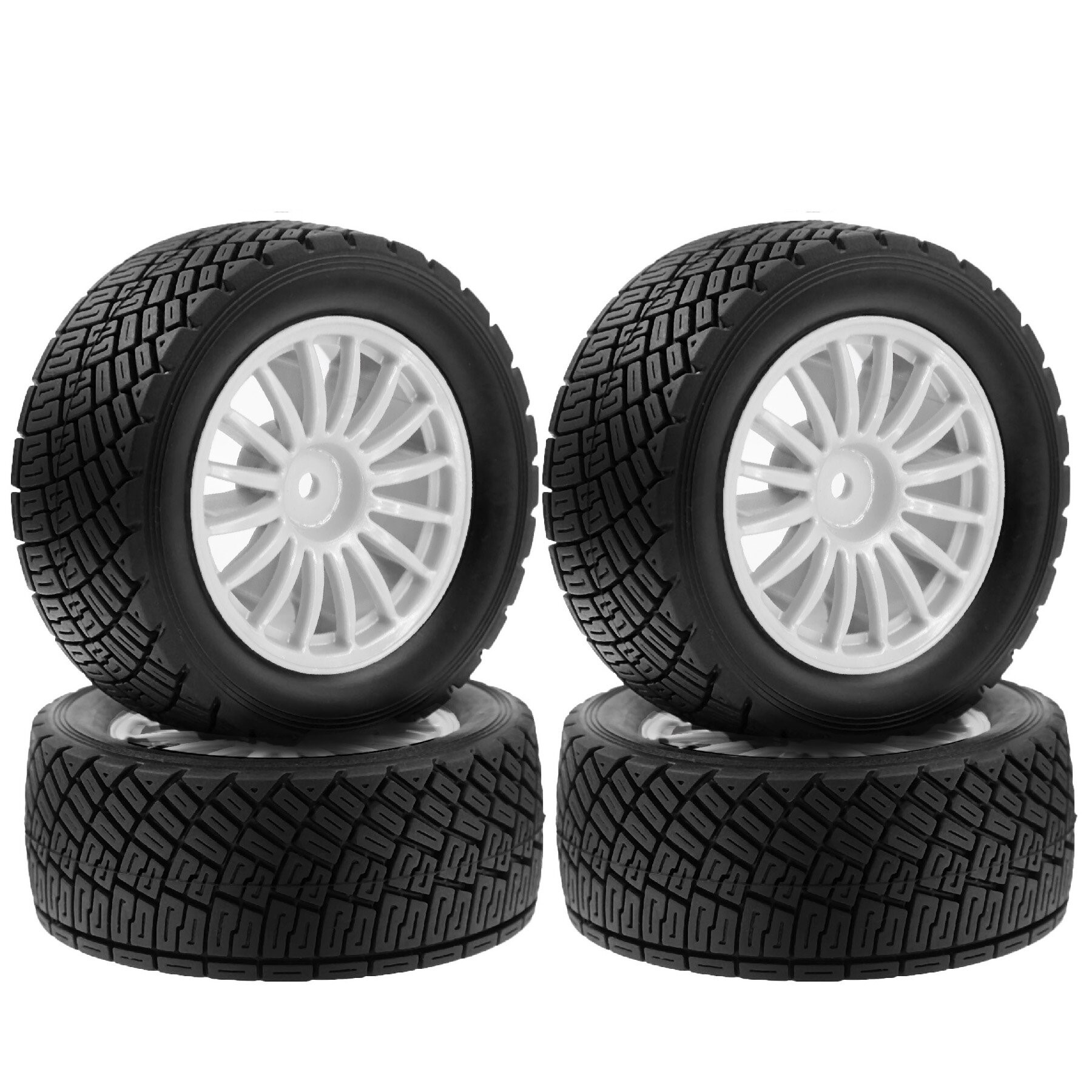 Wheel Rim Rc - 78mm 1/10 RCラリーラバータイヤ＆ホイールリム 12mm六角軸 1/10スケールオフロードRCカー タミヤ