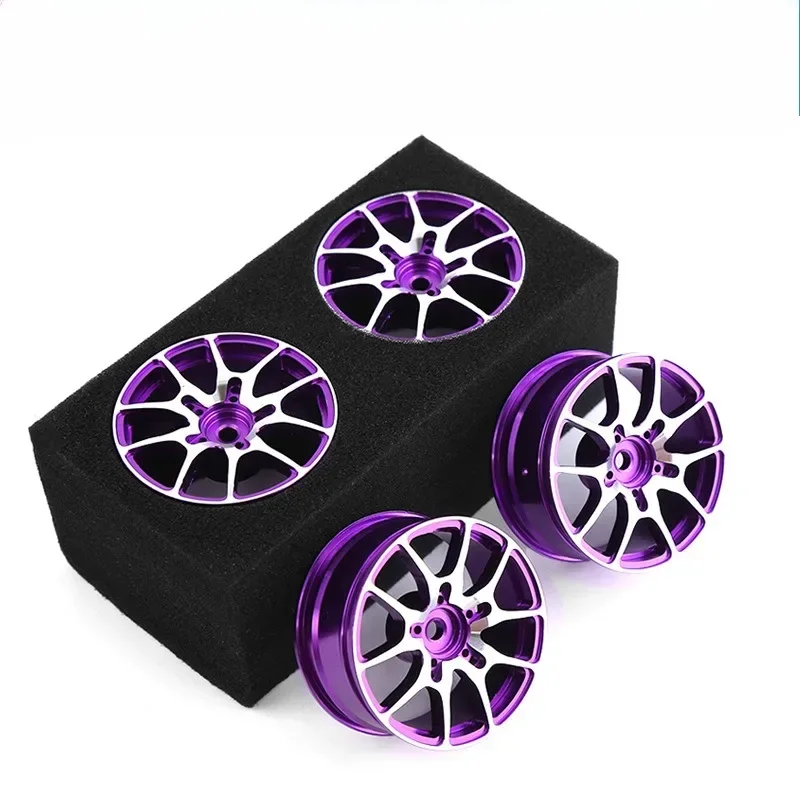 Wheel Rim Rc - 4 個 1/10 RC オンロードドリフトレーシングカーメタル​​ホイールリムハブ R105