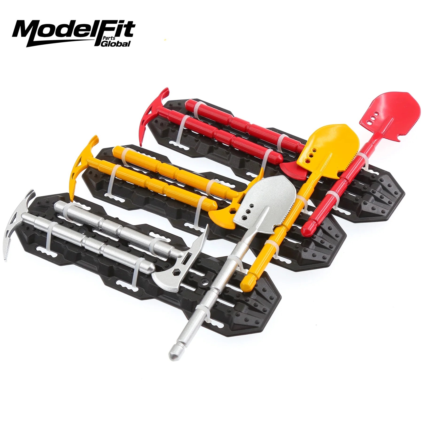 Rc Hobby Zone - シミュレーションシャベル斧つるはし滑り止めボード装飾部品付き 1/10 1/8 スケール RC クローラー