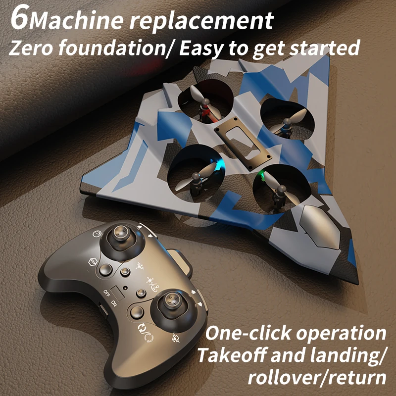 Rc Hobbyking Shop - 6Ch Rc 飛行機フォームリモコン戦闘機スタント航空機落下耐性ドローン高さ保持屋外ゲーム子供クリスマス新年ギフト