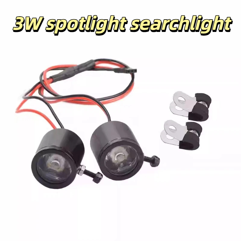 Rc Hobby Truck - RCモデル3W LEDヘッドライトスポットライト 1/5スケールニトロカー、1/7スケールショートコースクライミングトラック、RCホビーカーアクセサリー用