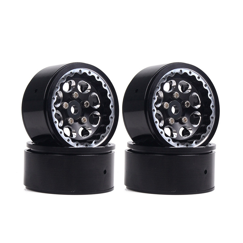Wheel Rim Rc - 1.9インチアルミホイールリム ワンピース RCクローラーアップグレード用 TRX-4 SCX10 Axial