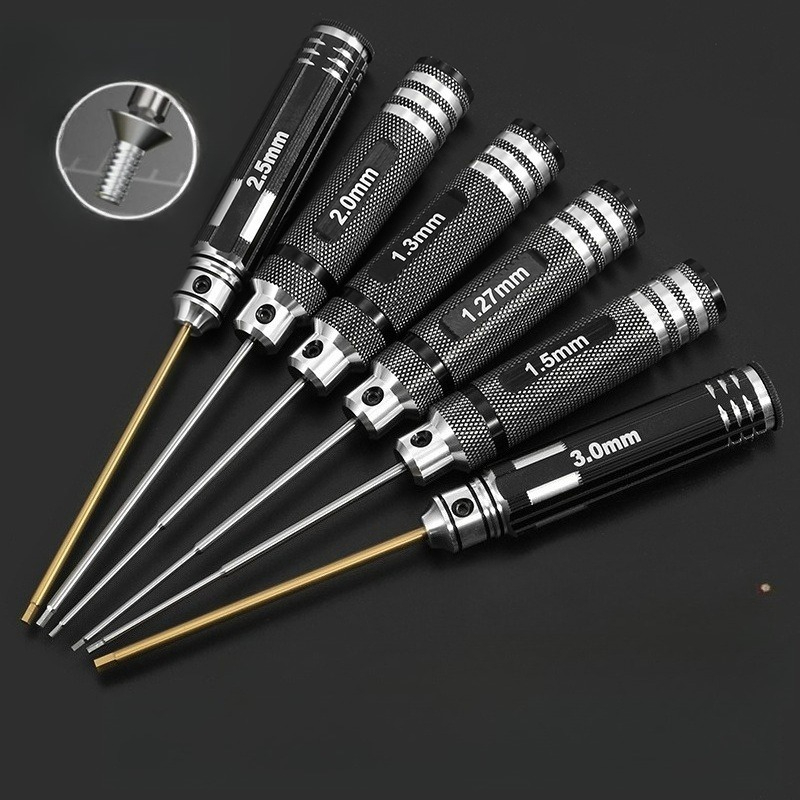 HSS/TiCN 六角ドライバーセット メトリック超硬質 R - Rc Hobby Tool Kit のレビューと価格