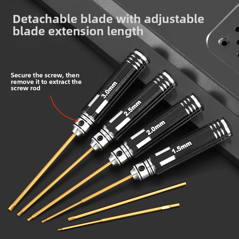 HSS/TiCN 六角ドライバーセット メトリック超硬質 R - Rc Hobby Tool Kit のレビューと価格
