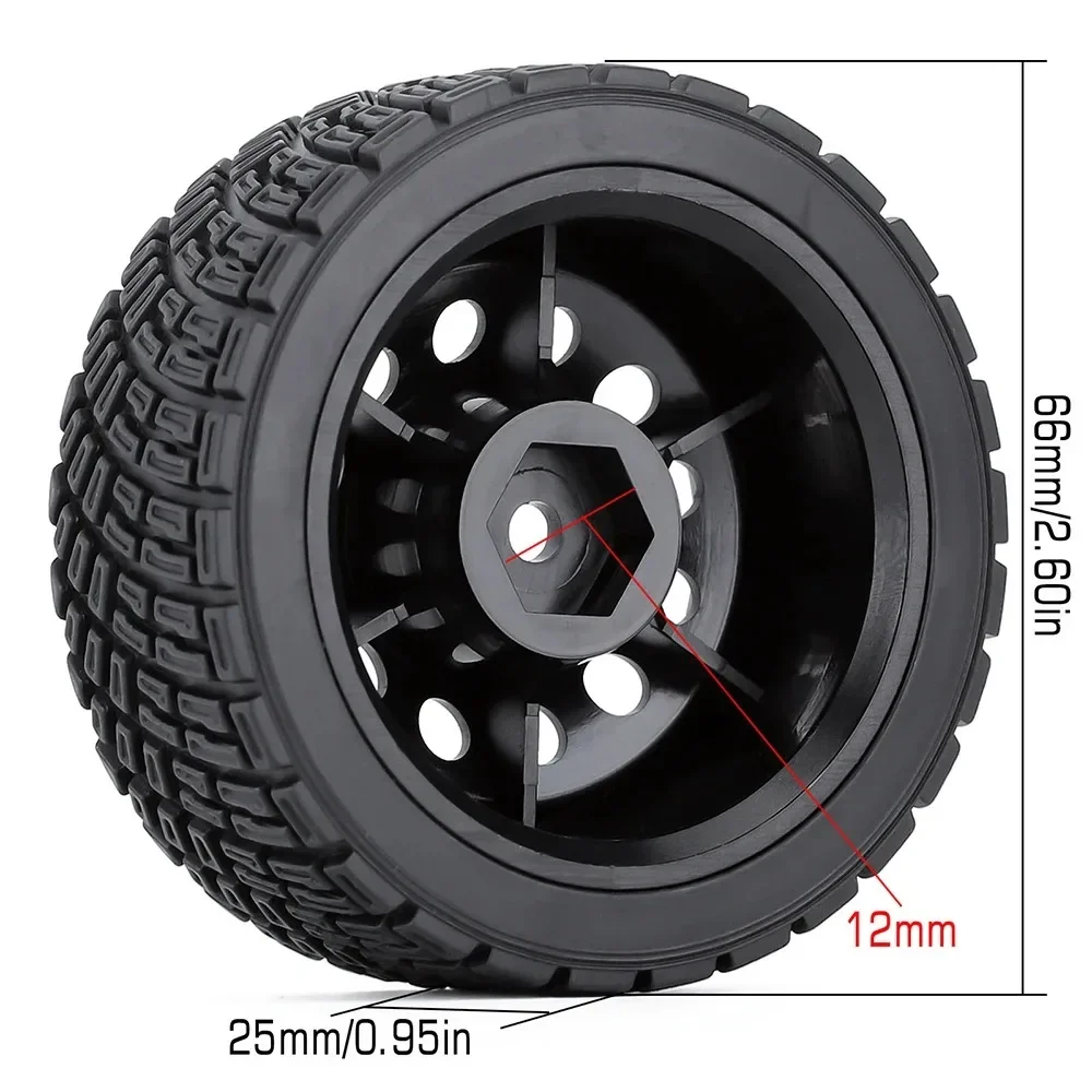 4 個 12 ミリメートル六角 66 ミリメートル RC カ - Wheel Rim Rc のレビューと価格