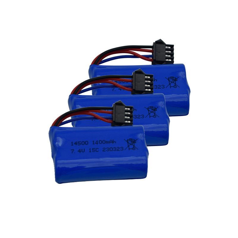7.4V 1400mAh 14500 リチウムイオンバッテリ - Rc Hobby Truck のレビューと価格