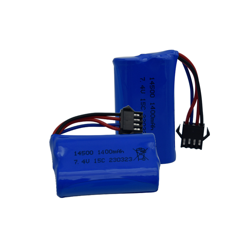 7.4V 1400mAh 14500 リチウムイオンバッテリ - Rc Hobby Truck のレビューと価格