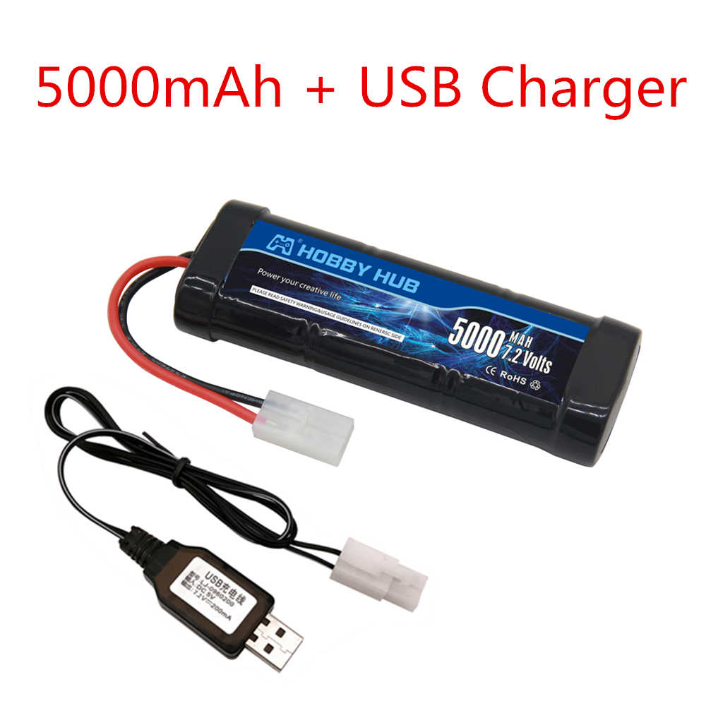 7.2V 5000mAh ニッケル水素バッテリーパック タミ - Rc And Hobby のレビューと価格