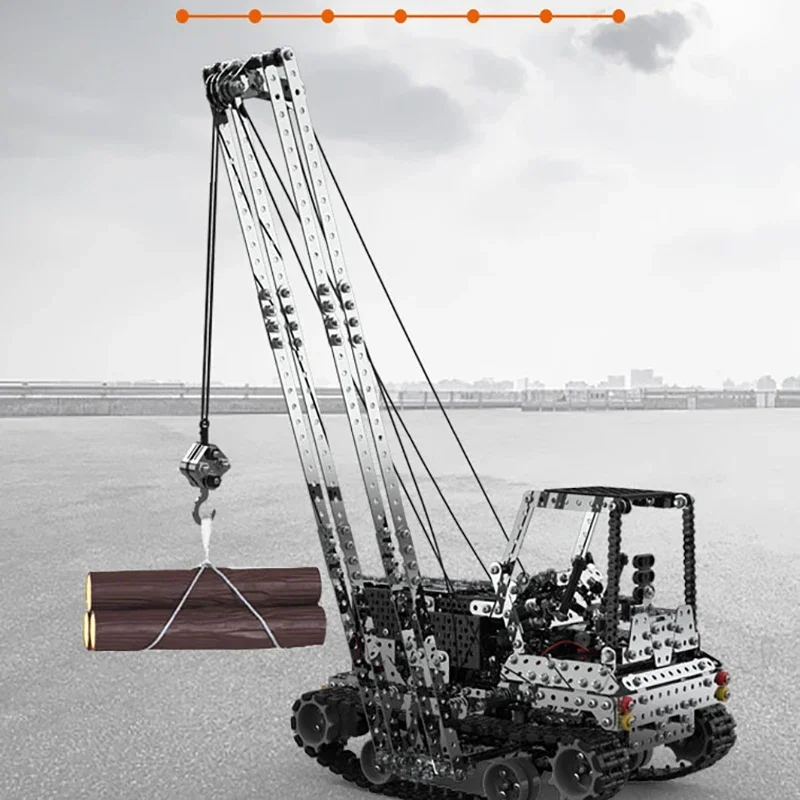 DIYメタルRCクレーン電動ホイストトラックカー2.4G 1 - Rc Hobby Truck のレビューと価格