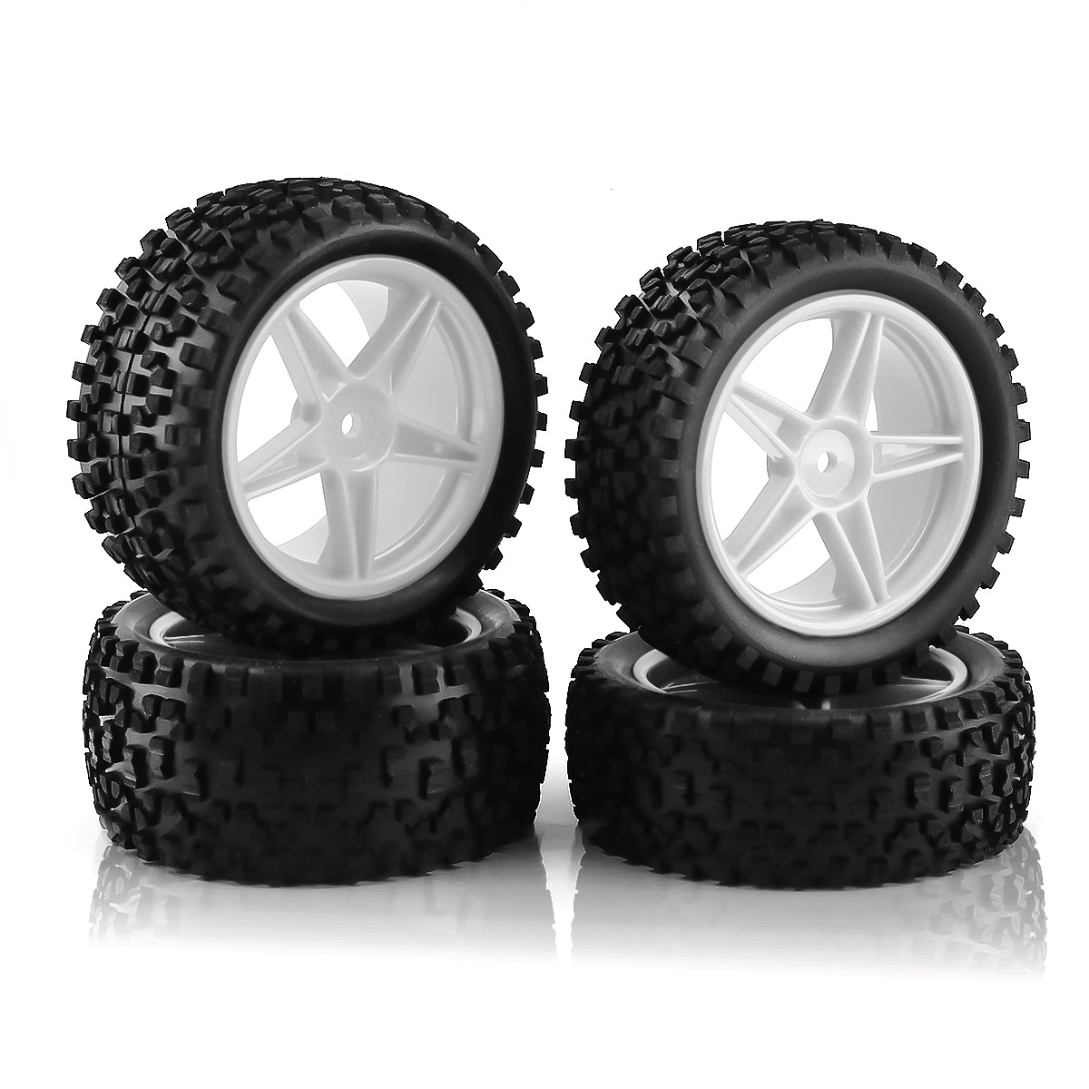 1/10 RCオフロードタイヤ＆ホイールリム12mm六角セッ - Wheel Rim Rc のレビューと価格