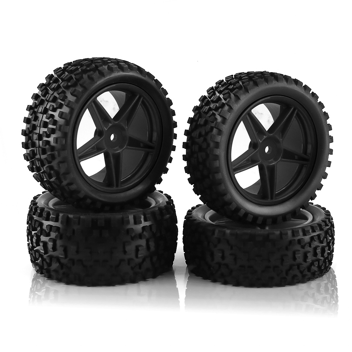1/10 RCオフロードタイヤ＆ホイールリム12mm六角セッ - Wheel Rim Rc のレビューと価格