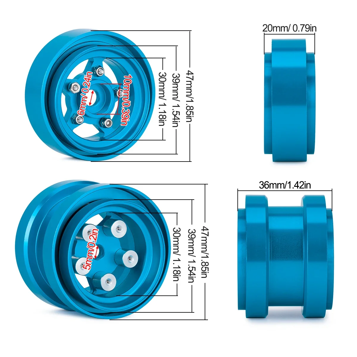 タミヤ,カエル,砂,バッタ,ホーネット,1, 10バギー用の - Wheel Rim Rc のレビューと価格