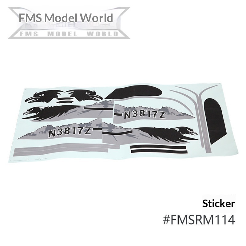 FMS RC 飛行機デカール 1700 ミリメートル PA- - Rc And Hobby のレビューと価格
