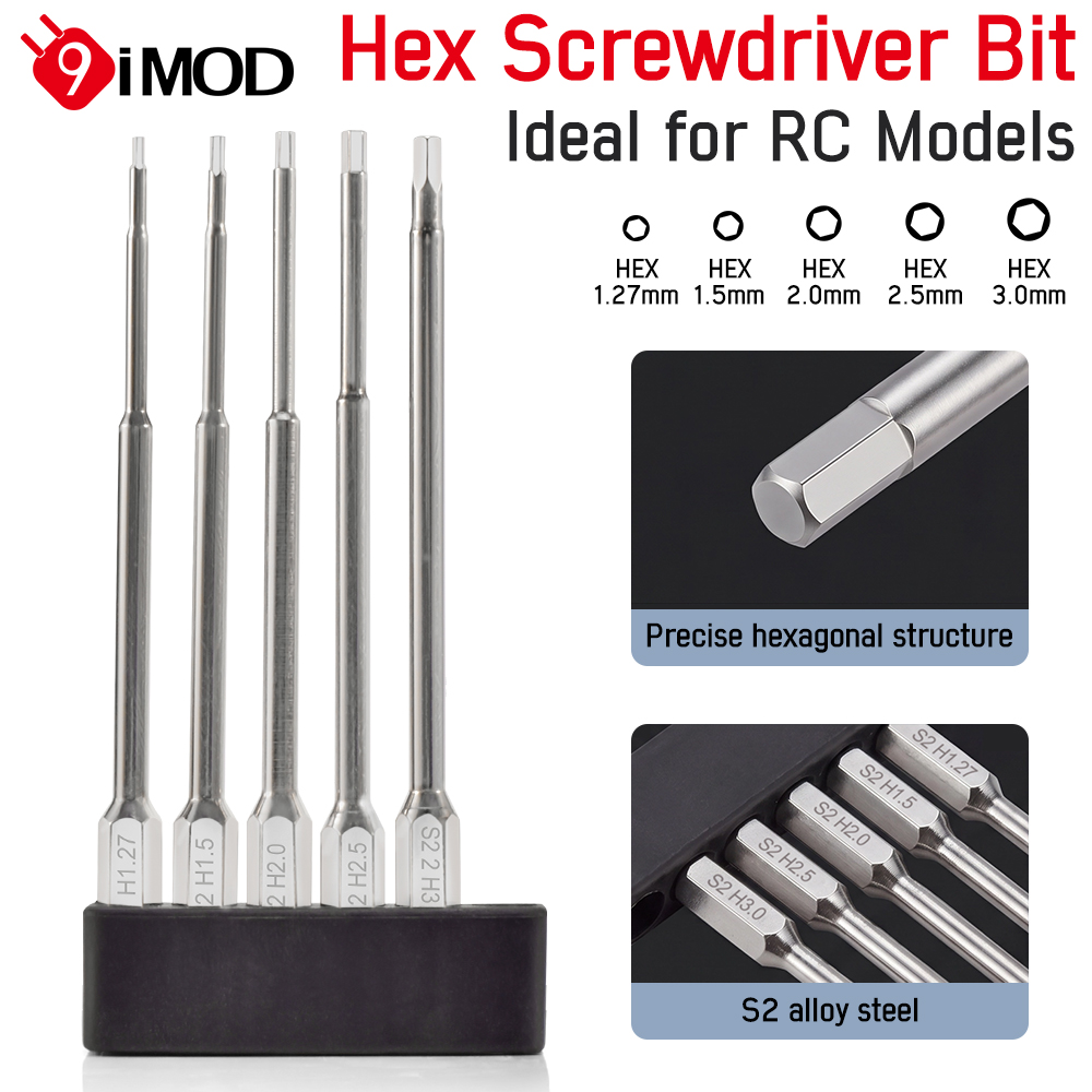 9IMOD 六角ドライバーセット 100mm 延長 1.27 - Rc Hobby Tool Kit のレビューと価格