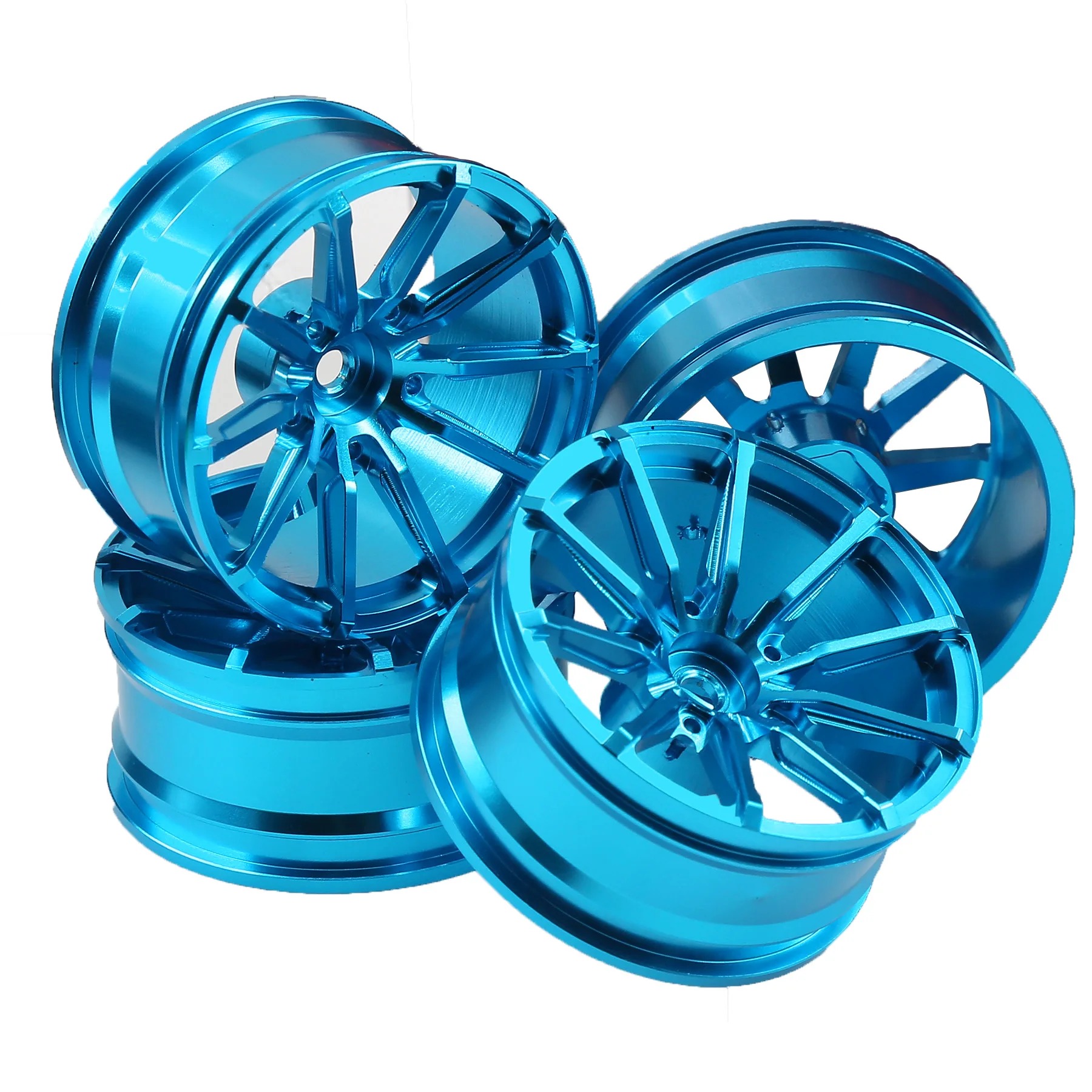 4 個 CNC アルミ合金ホイールリム 1/10 RC ツー - Wheel Rim Rc のレビューと価格