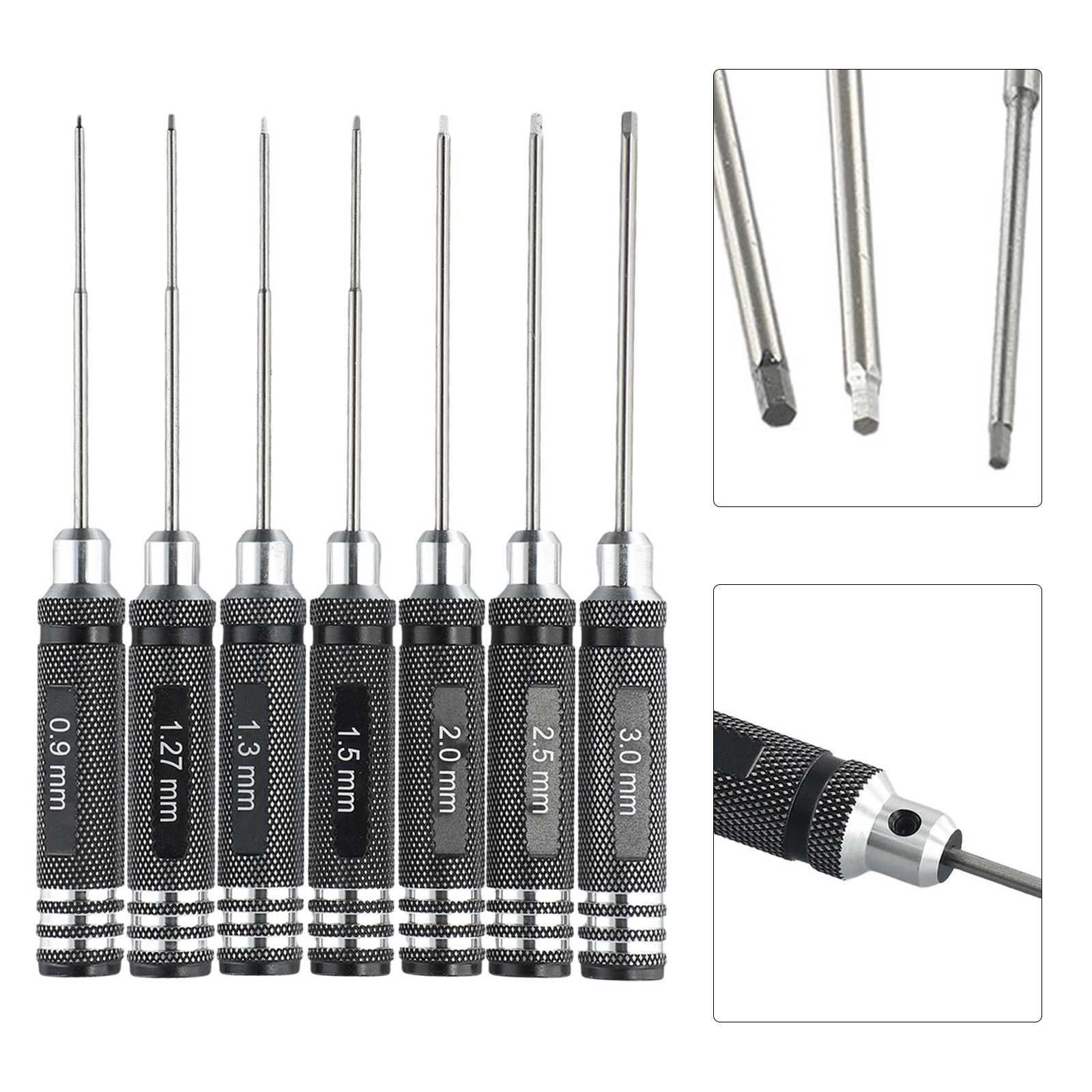 ドライバー,六角形,0.9〜3.0mm, 7個 - Rc Hobby Tool Kit のレビューと価格