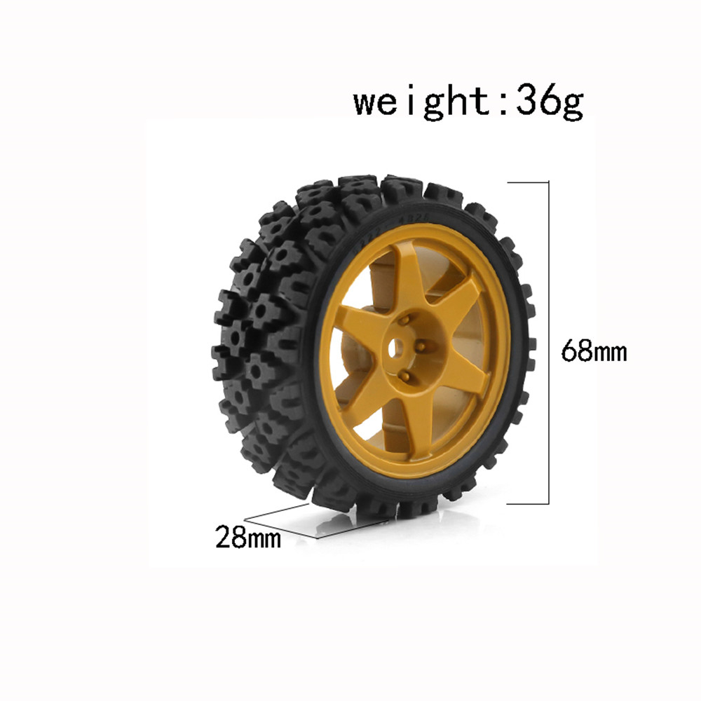 1/10 RCラリーオンロードタイヤ＆ホイールリム 12mm - Wheel Rim Rc のレビューと価格