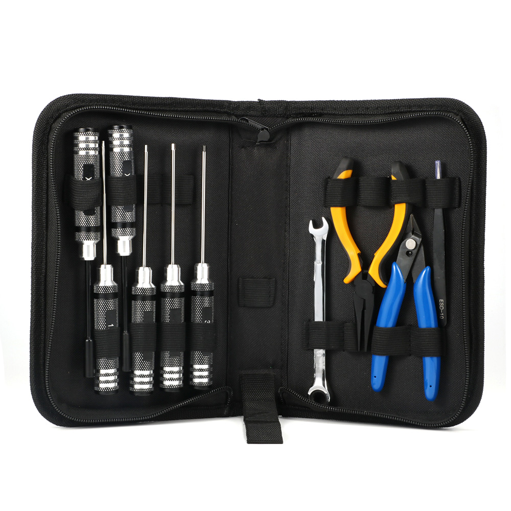 10個入り 10in1 FPVドローンRCツールキット 精密 - Rc Hobby Tool Kit のレビューと価格